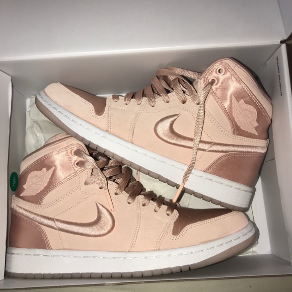 pink satin jordan 1